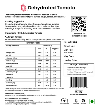 Dehydrated Tomato